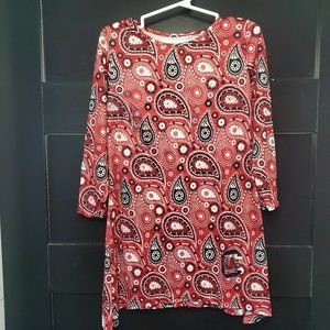 Gamecock Paisley tunic dress by Vive La Fete